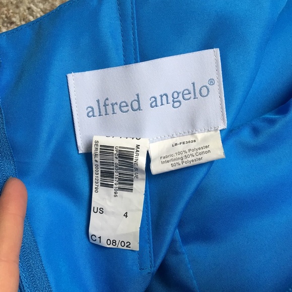 Alfred Angelo marine blue sz 4 bridesmaid dress. - Picture 4 of 8